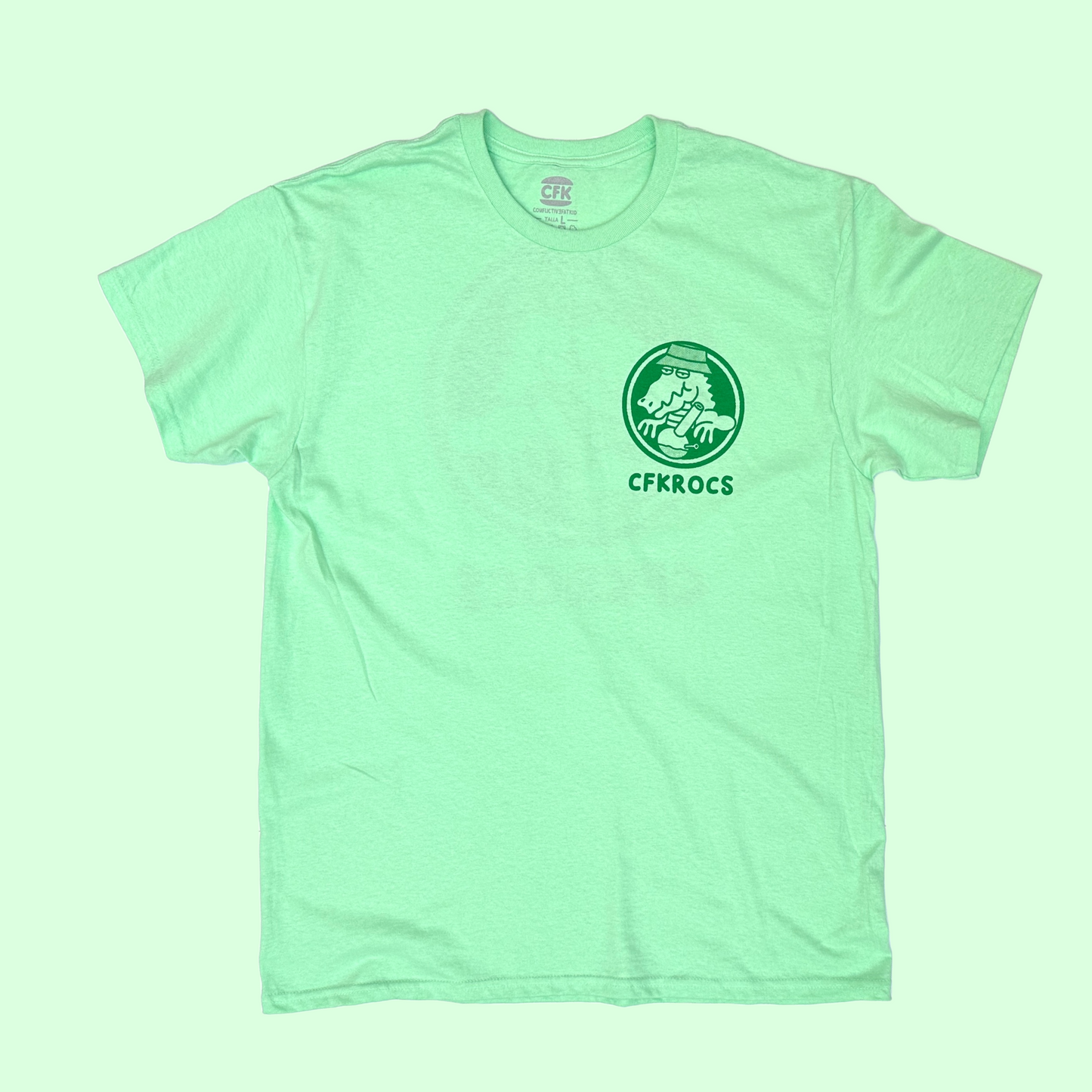 CAMISETA CFKROCS -GREEN MINT-