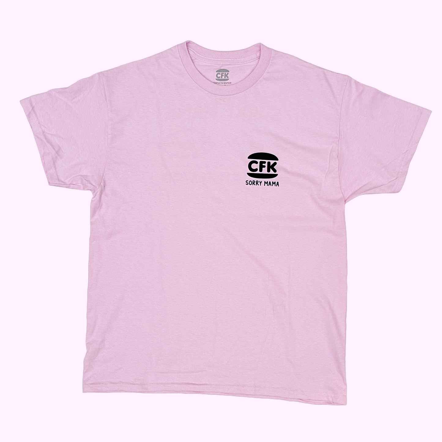 CAMISETA SORRY MAMA LIGHT PINK