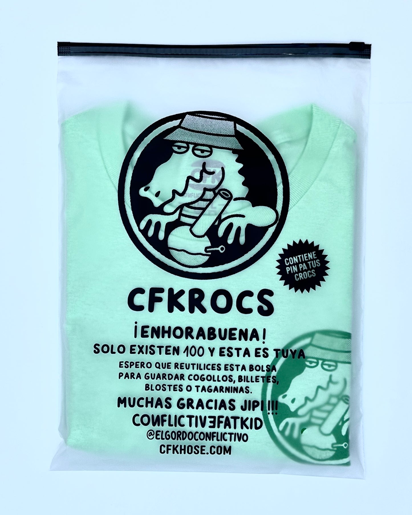 CAMISETA CFKROCS -GREEN MINT-